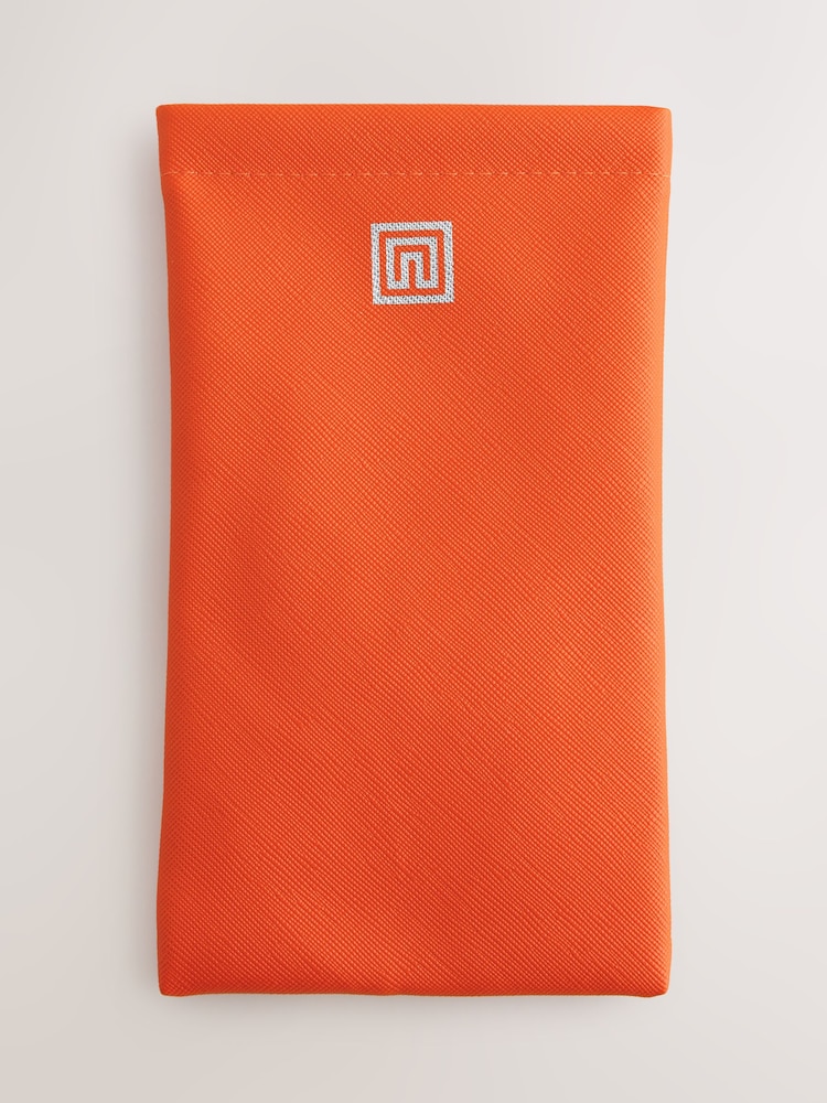 Orange Snap Sunglasses Pouch - Image 1 of 3 Orange Snap Sunglasses Pouch - Image 1 of 3