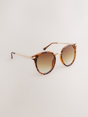 Tortoiseshell Brown Cateye Sunglasses - Image 5 of 7