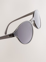 Grey Round Sunglasses - Image 5 of 5