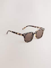 Tortoiseshell Brown Square Sunglasses - Image 2 of 5
