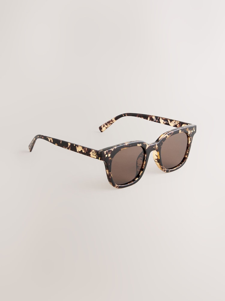 Tortoiseshell Brown Square Sunglasses - Image 2 of 5