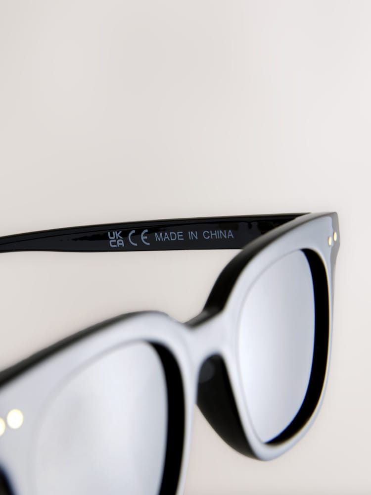 Noir - Lunettes de soleil carrées - Image 5 of 6