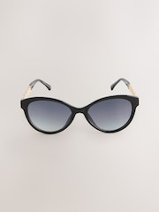 Black Chain Cat Eye Sunglasses - Image 5 of 7