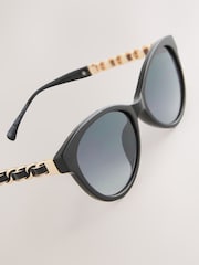 Black Chain Cat Eye Sunglasses - Image 6 of 7