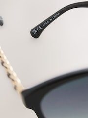 Black Chain Cat Eye Sunglasses - Image 7 of 7