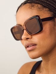 Toffee Large Square Sunglasses - Image 3 of 7