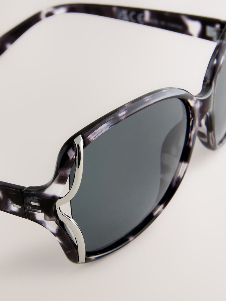 Grey Square Sunglasses - Image 4 of 5