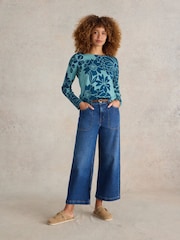 White Stuff Blue Olive Jumper - Image 1 of 6