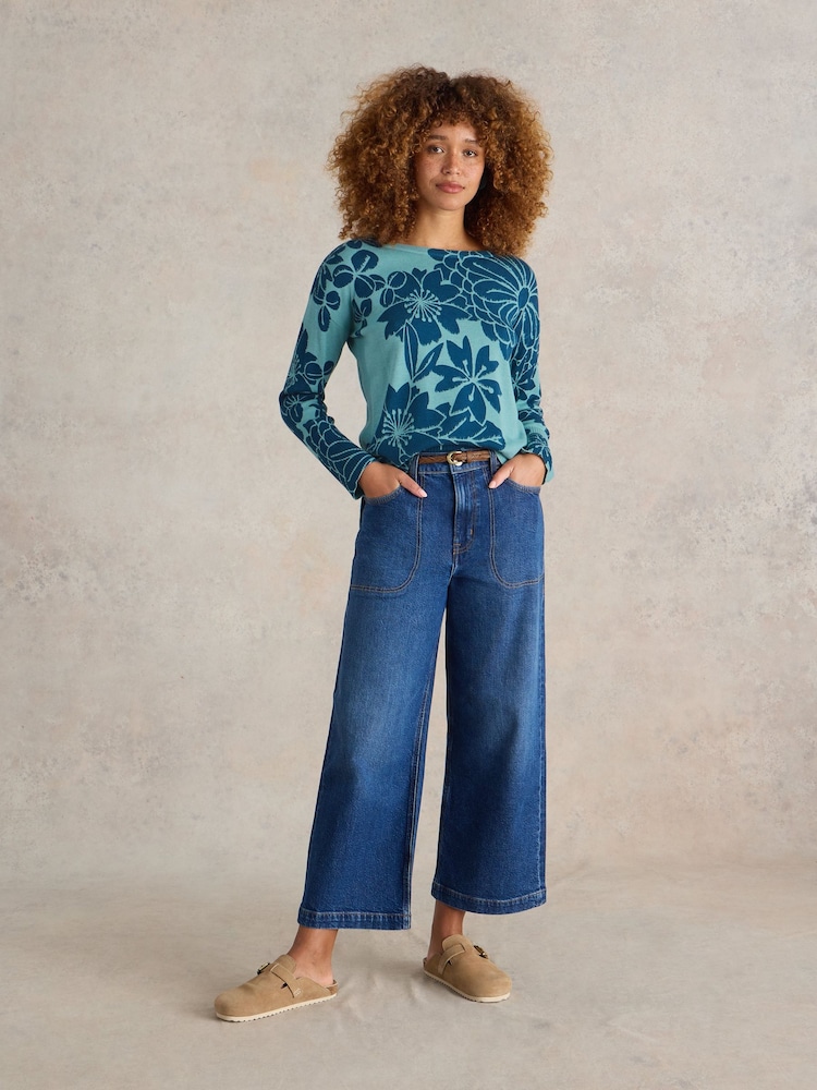 White Stuff Blue Olive Jumper - Image 1 of 6