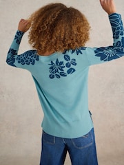 White Stuff Blue Olive Jumper - Image 2 of 6
