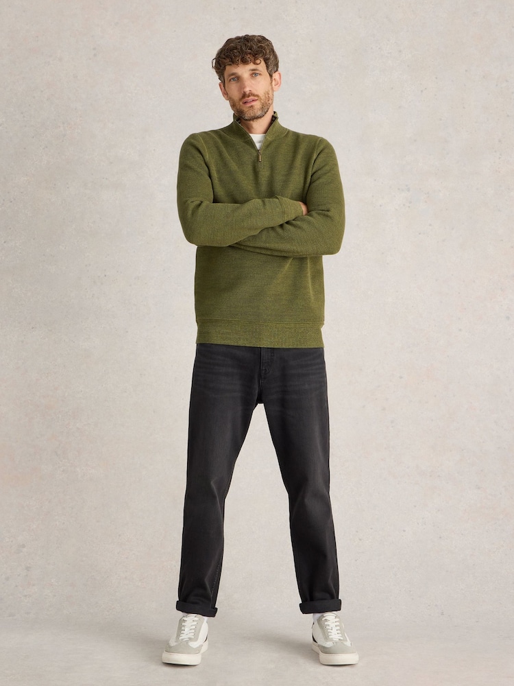 White Stuff Green Attadale Funnel Neck Jumper - Image 1 of 6 White Stuff Green Attadale Funnel Neck Jumper - Image 1 of 6