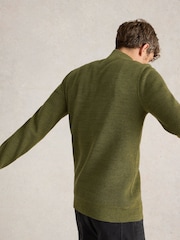 White Stuff Green Attadale Funnel Neck Jumper - Image 2 of 6