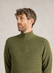 White Stuff Green Attadale Funnel Neck Jumper - Image 3 of 6