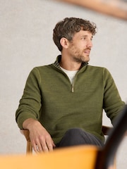 White Stuff Green Attadale Funnel Neck Jumper - Image 4 of 6
