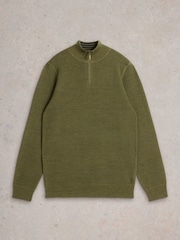 White Stuff Green Attadale Funnel Neck Jumper - Image 5 of 6