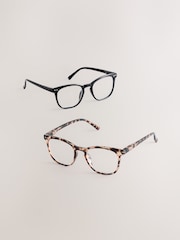 Black/Brown Ready To Wear Reading Glasses 2 Pack - Image 4 of 9