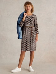White Stuff Black Tallie Jersey Dress - Image 1 of 6