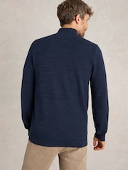 White Stuff Blue Attadale Funnel Neck Jumper - Image 2 of 6