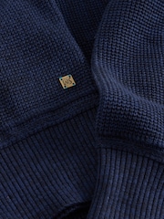 White Stuff Blue Attadale Funnel Neck Jumper - Image 6 of 6