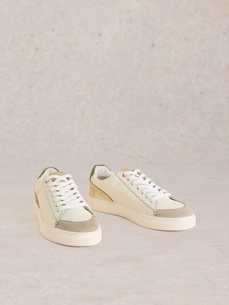White Stuff White Toni Leather Trainers - Image 2 of 4