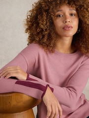 White Stuff Pink Olive Jumper - Image 4 of 6