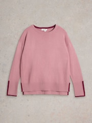 White Stuff Pink Olive Jumper - Image 5 of 6