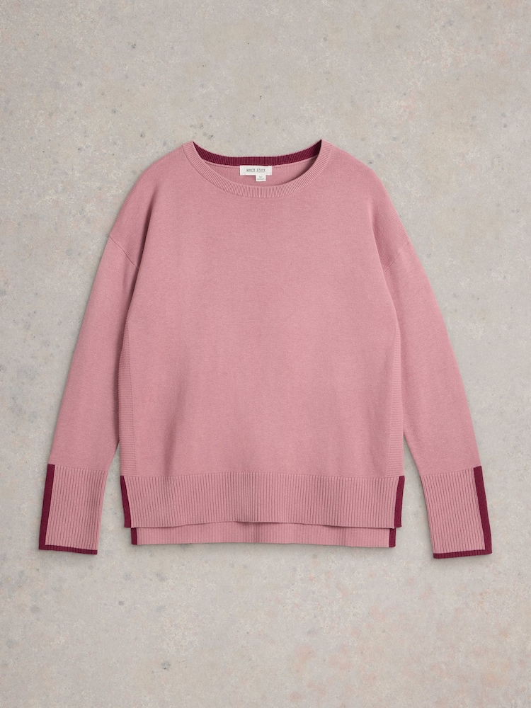 White Stuff Pink Olive Jumper - Image 5 of 6