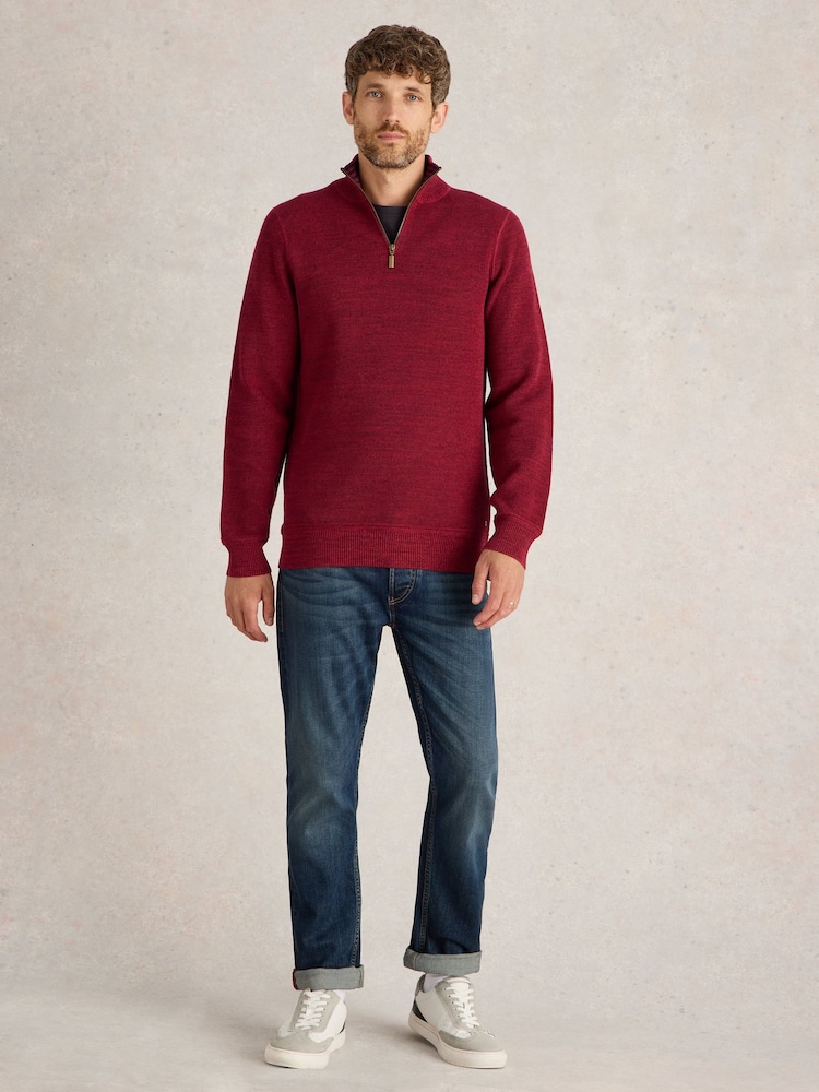 White Stuff Red Attadale Funnel Neck Jumper - Image 1 of 6 White Stuff Red Attadale Funnel Neck Jumper - Image 1 of 6