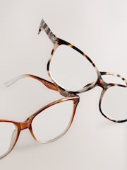 Grey/Brown Ready To Wear Reading Glasses 2 Pack - Image 8 of 10