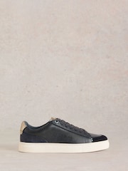 White Stuff Blue Toni Leather Trainers - Image 1 of 4