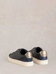 White Stuff Blue Toni Leather Trainers - Image 3 of 4