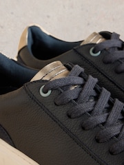 White Stuff Blue Toni Leather Trainers - Image 4 of 4