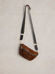 White Stuff Brown Mini Sebby Leather Sling Bag - Image 2 of 4