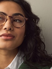 Tortoiseshell Brown Round Ready to Wear Reading Glasses - Image 2 of 6