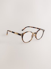 Tortoiseshell Brown Round Ready to Wear Reading Glasses - Image 3 of 6