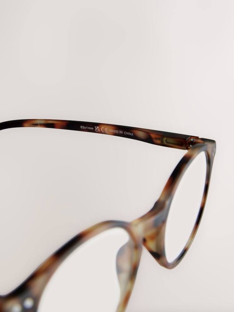 Tortoiseshell Brown Round Ready to Wear Reading Glasses - Image 6 of 6