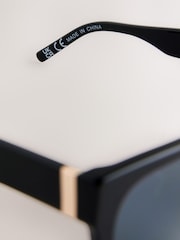 Черный - Acetate Square Sunglasses - Image 6 of 6