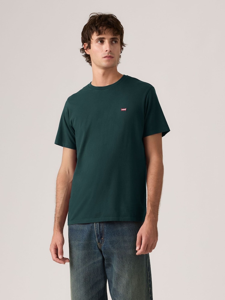 Waldgrün - Levi's® Rundhals-T-Shirt mit Original Housemark 100 % Baumwolle - Bild 1 von 5