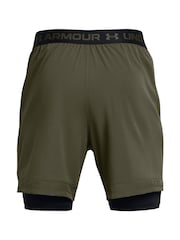 Under Armour Green Vanish Woven 2-in-1 Shorts - Image 9 of 9