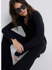 River Island Black Textured Shirt - Image 2 of 4
