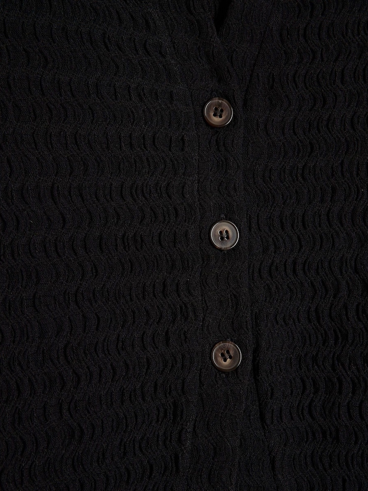 River Island Black Textured Shirt - Image 4 of 4