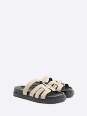 River Island Brown Cut-Out Footbed Sandals - Image 5 of 5