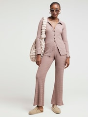 River Island Brown Textured Shirt - Image 1 of 4
