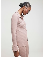River Island Brown Textured Shirt - Image 2 of 4
