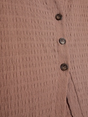 River Island Brown Textured Shirt - Image 4 of 4