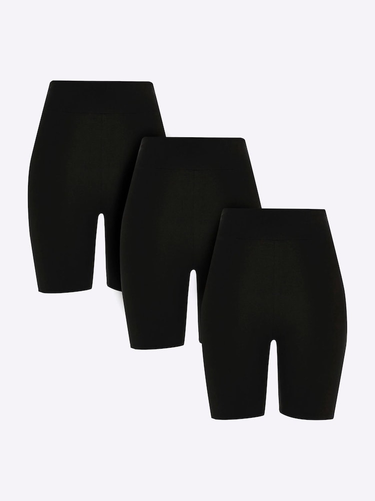River Island Cycling Shorts aus 100 % Baumwolle im 3er-Pack - Bild 1 von 5