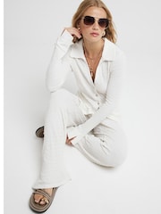 River Island Cream Textured Shirt - Image 2 of 4