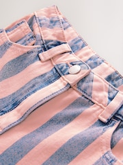 Pink and Denim Stripe Wide Leg Jeans (3-16yrs) - Image 6 of 7