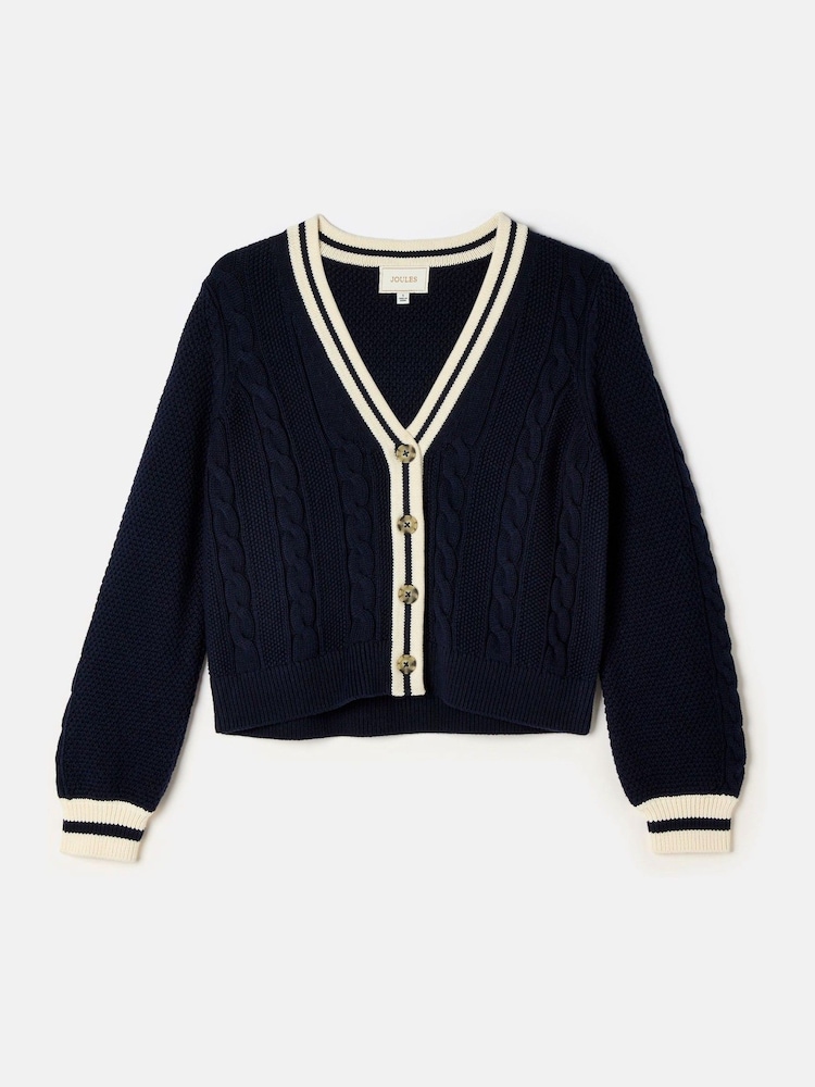 Joules Centre Court Cotton Cable Knit Cardigan - Imagen 7 de 7 Joules Centre Court Cotton Cable Knit Cardigan - Imagen 7 de 7