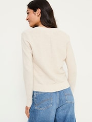 FatFace Lucia Ivory V-Neck Knitted Cardigan - Image 2 of 9